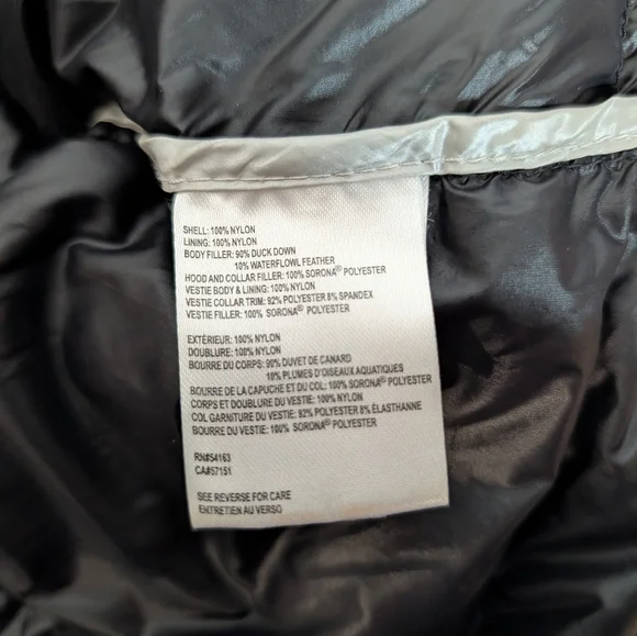 Calvin Klein Women's Hooded Packable Down Puffer Coat Jacket XL Black - Picture 8 of 11